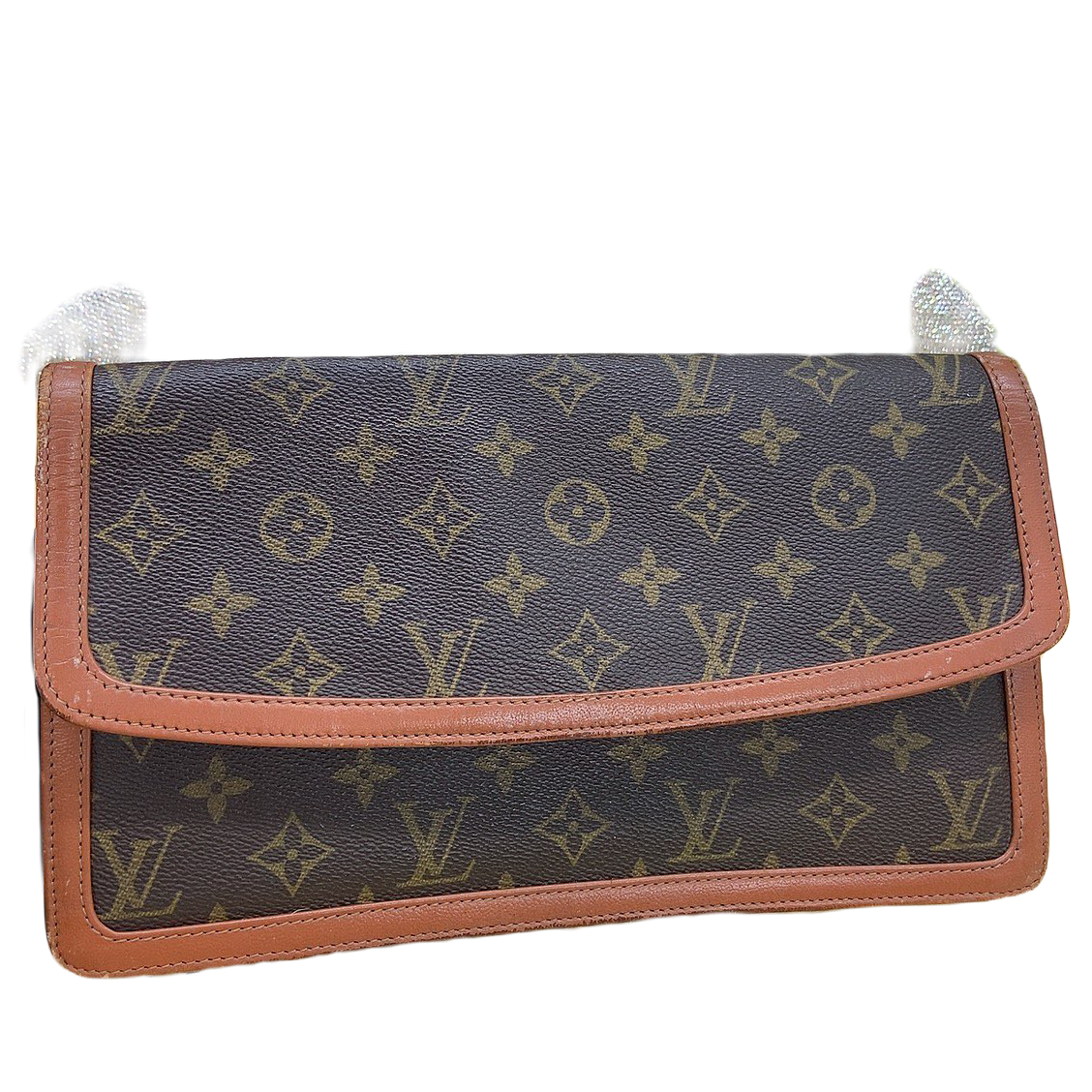 90新 LouisVuitton/路易威登 Lv红皮手拿