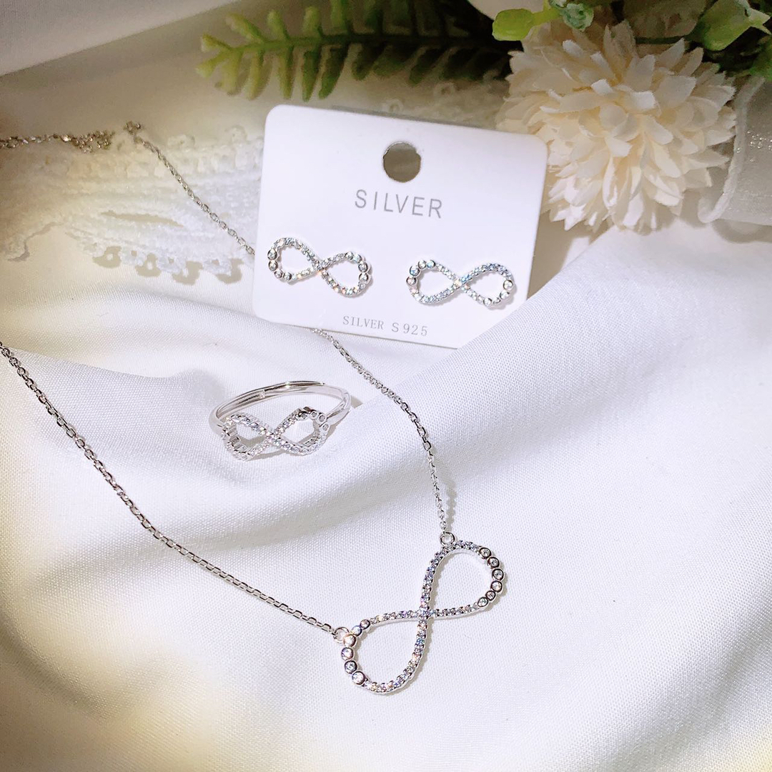 链子925银 072拜合提亚尔纯银女士三件套