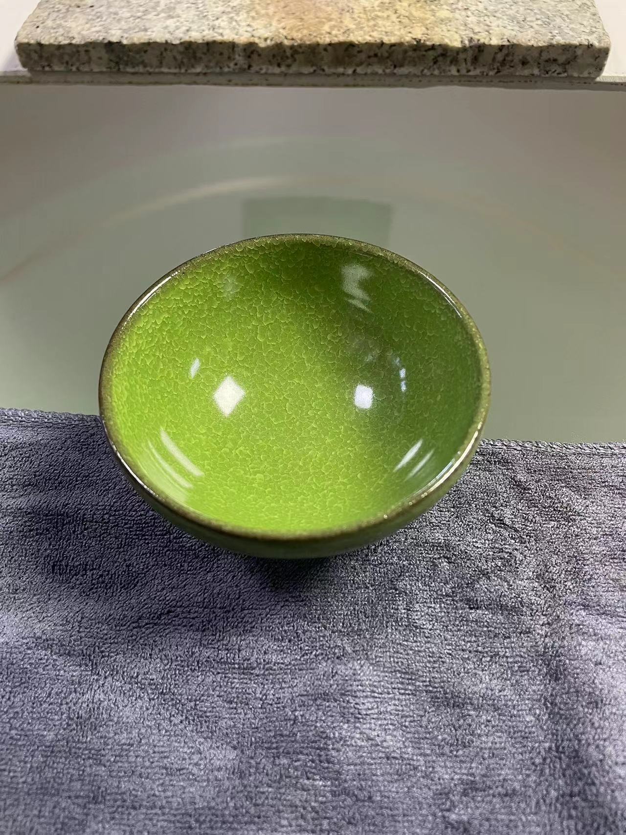 【闪购商品】绿冰花1 平口茶杯主人杯