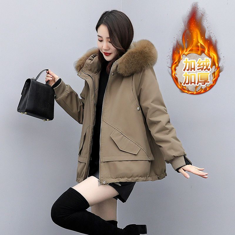 波司豋派克羽绒羽绒服女2022新款冬季外套小个子宽松显瘦棉衣加绒