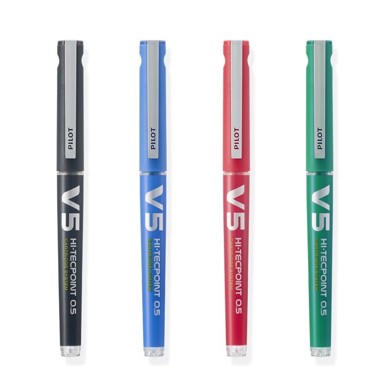 日本Pilot百乐BXC-V5中性笔直液式水笔黑色升级版大V5学生考试