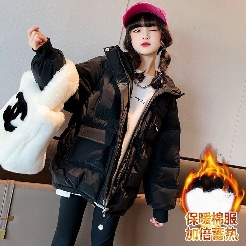 巴拉巴拉女童棉衣冬季加厚外套2023新款中大童洋气休闲保暖羽绒羽