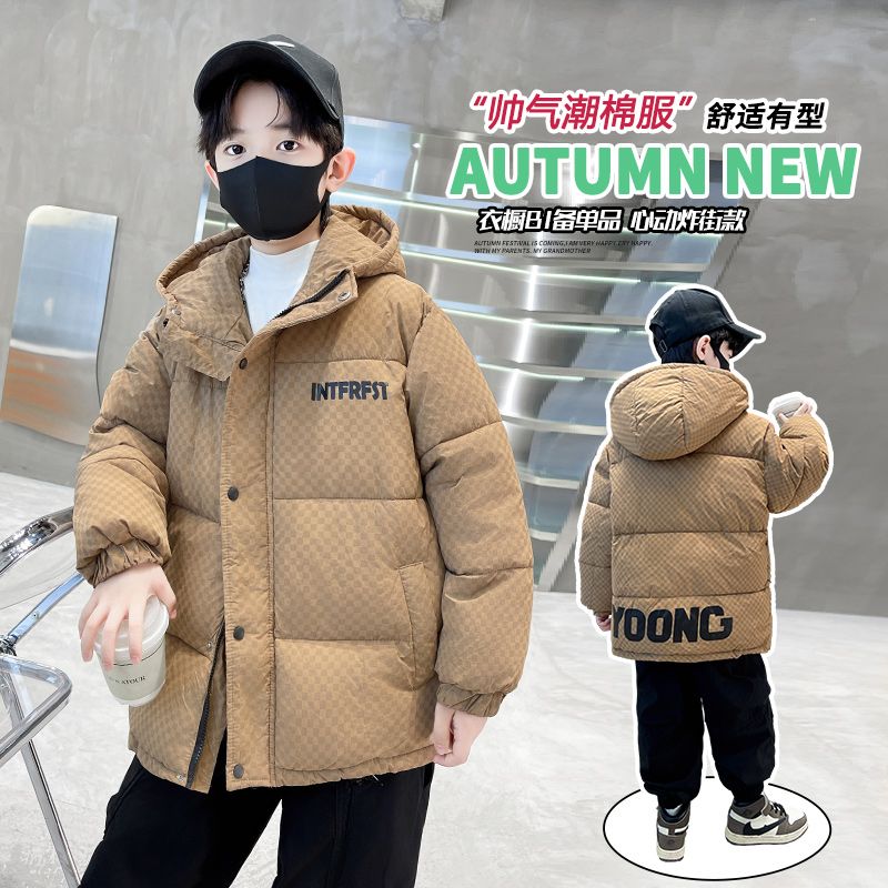 巴拉巴拉男童羽绒棉冬季加厚羽绒服2023新款中大儿童冬装洋气男孩