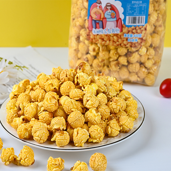 奶油味焦糖味爆米花机袋装办公室零食零售电影院同款休闲膨化食品