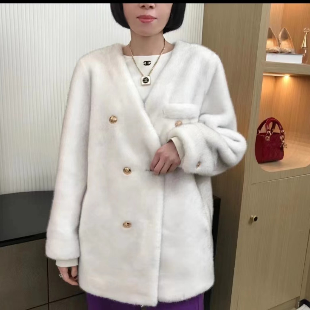 【辣椒妹严选】2023妈妈装气质宽松短款大衣设计师款短宽松短外套