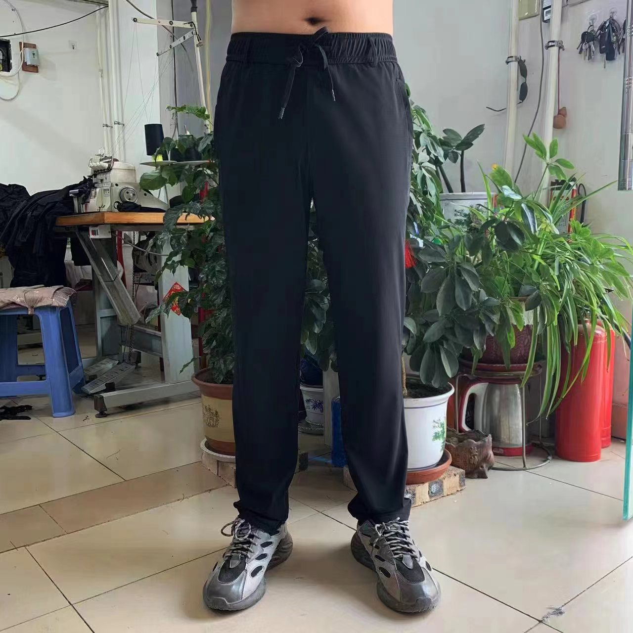 夏季男士冰丝速干裤休闲裤百搭夏季透气舒适运动弹力时尚户外休闲