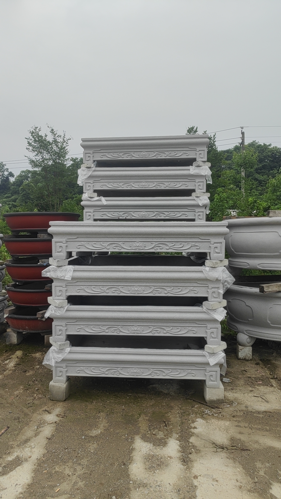 1.5长方形水泥花盆