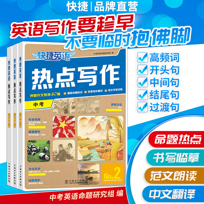 快捷英语【热点写作】2期七年级-中考紧扣热点押题作文素材写作技巧