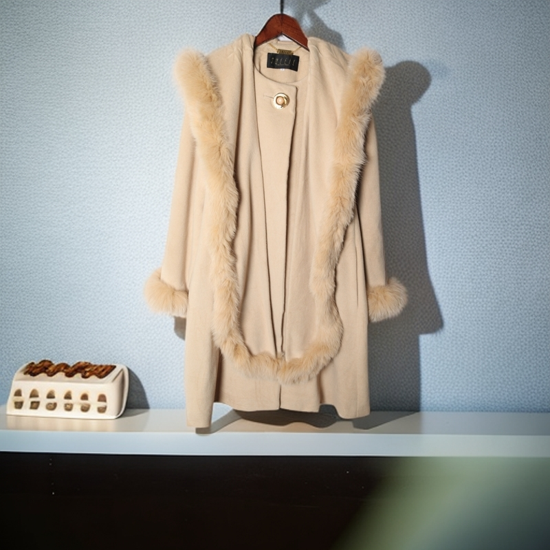 古着Vintage孤品日系复古风港风不撞衫穿搭小众辣妹甜美提花大衣