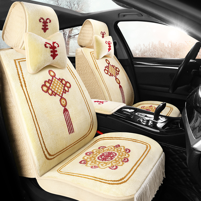 公羊铭座汽车混仿羊毛坐垫地毯式四季通用全包围汽车坐垫羊毛坐垫