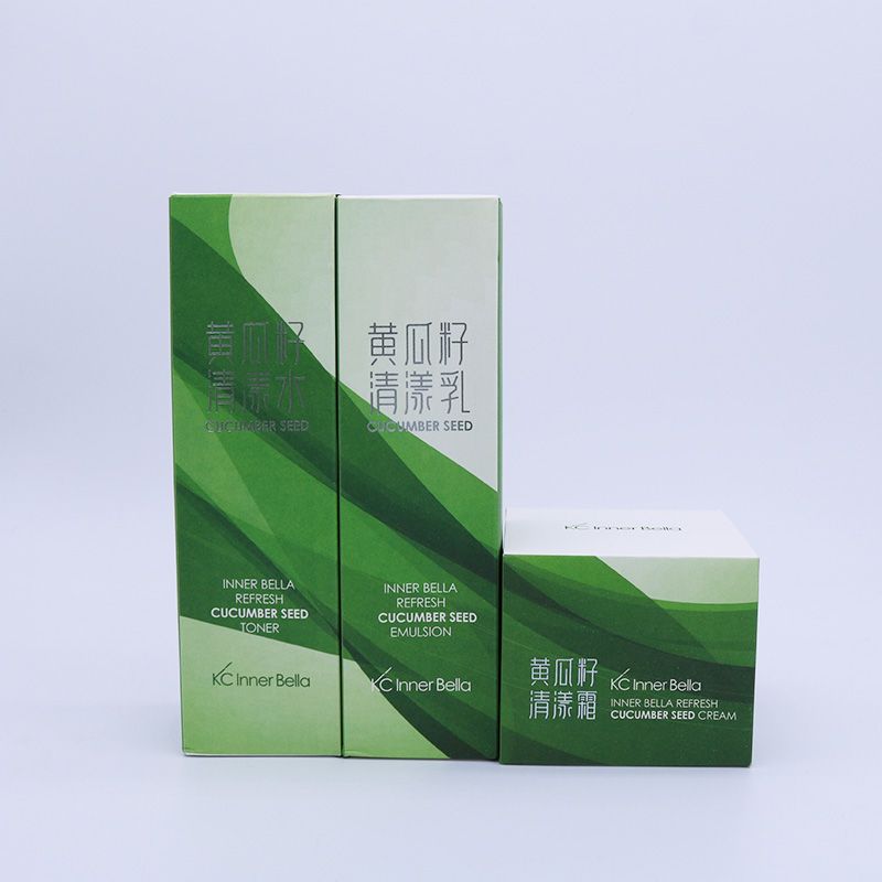 伊蓓诺化妆品 黄瓜籽清漾系列水乳霜套装三件套