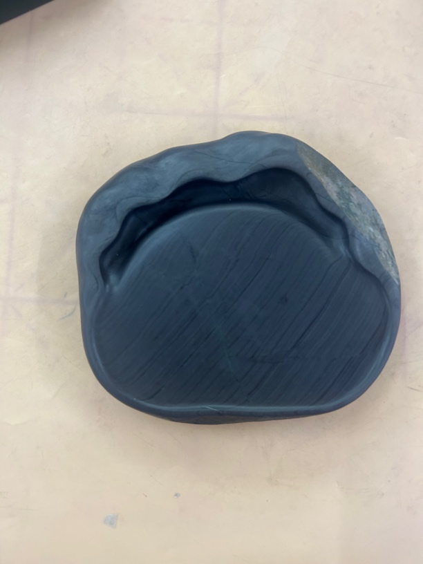 喇嘛崖老坑䴙鹈血洮砚，14.5x13x3