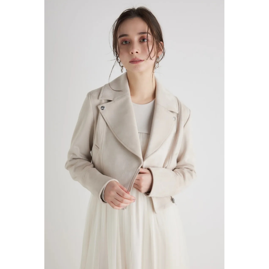 【Yumiko】日系品牌 秋季新款 R 时尚休闲气质百搭仿麂皮夹克外套