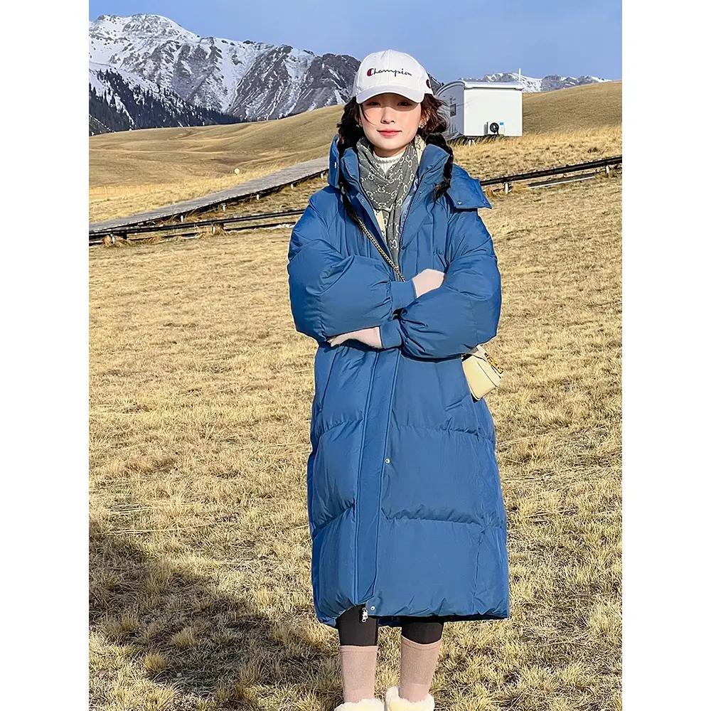 羽绒衣加厚羽绒服衣棉服女韩版宽松长款过膝冬季外套棉袄2023年新