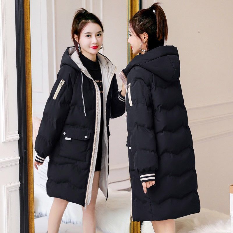 羽绒衣冬季新款反季冬季羽绒服女冬装年韩版宽松棉衣女中长款加厚