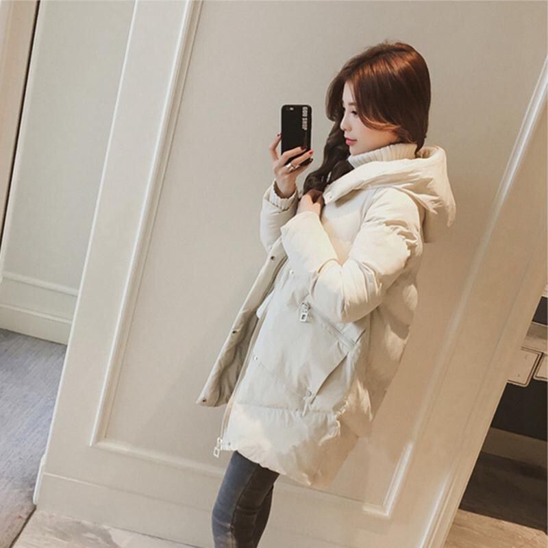 羽绒衣新款羽绒服女中长款冬季加厚保暖羽绒服女学生韩版面包服宽