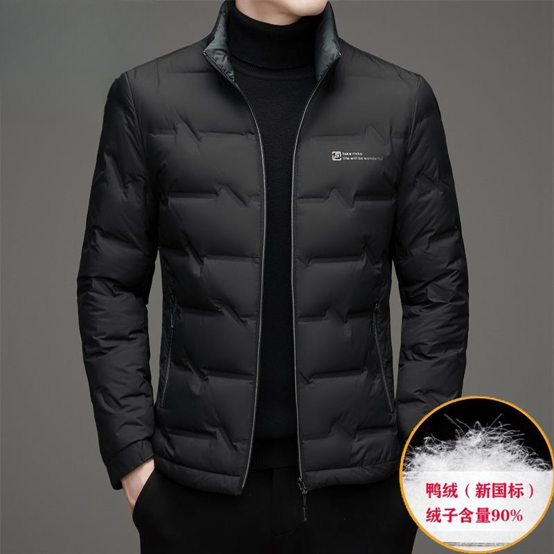 俞兆林秋冬季轻薄服男士休闲短款立领2024新款时尚保暖外套潮