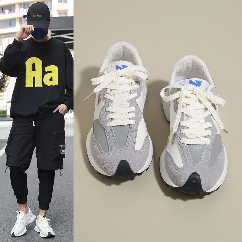 新百伦327款休闲鞋时尚潮流百搭情侣款厚底复古经典小蛮腰