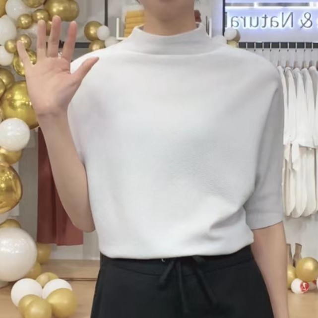 圆领针织女衫春秋款19110204