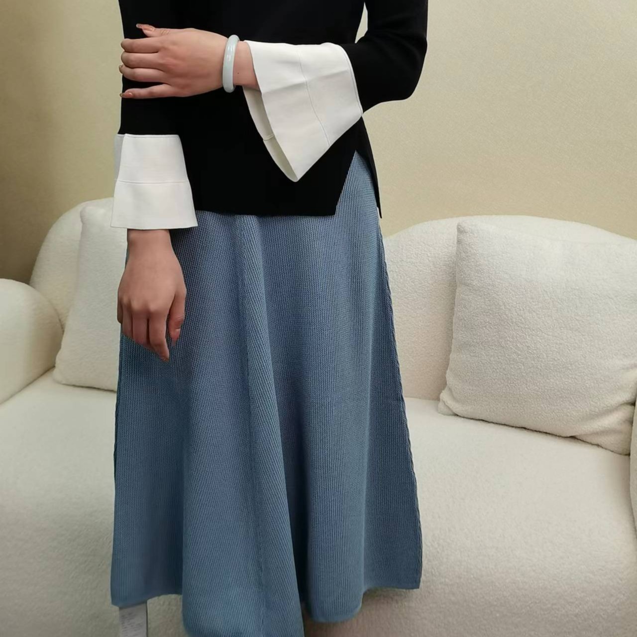 高级感针织半身裙春夏款女装时尚百搭显瘦19380018
