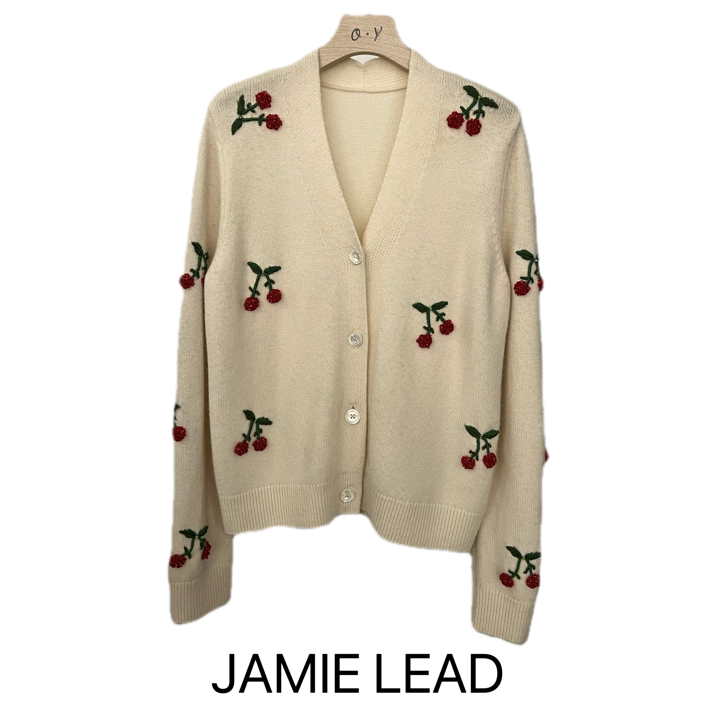 JAMIE LEAD【小众】樱桃重工开衫轻奢