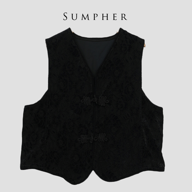 遇见某天专柜折扣精选女装新款中式百搭洋气国风气质马甲-621891