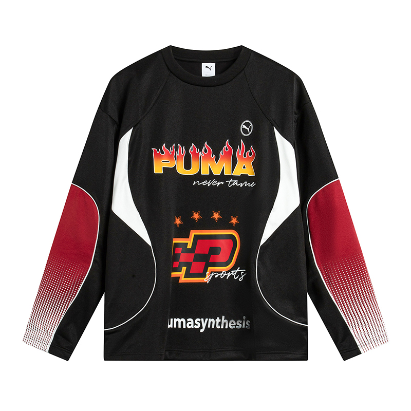PUMA彪马官方黑标男装女装2024新款休闲长袖T恤631082