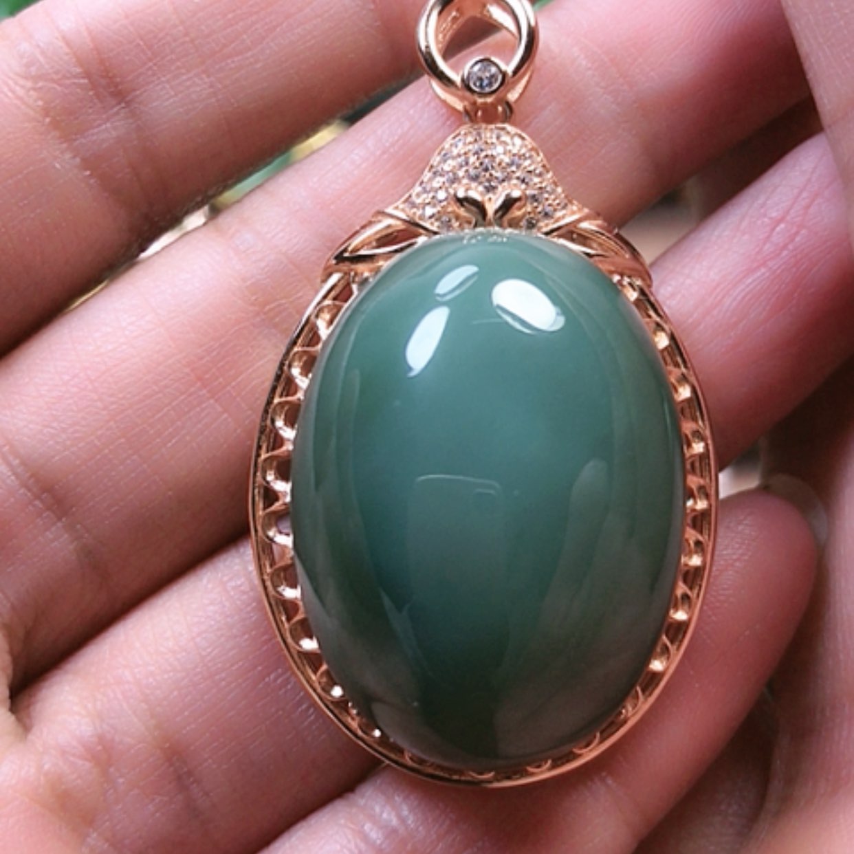 【闪购商品】和田玉挂件银S925镶嵌