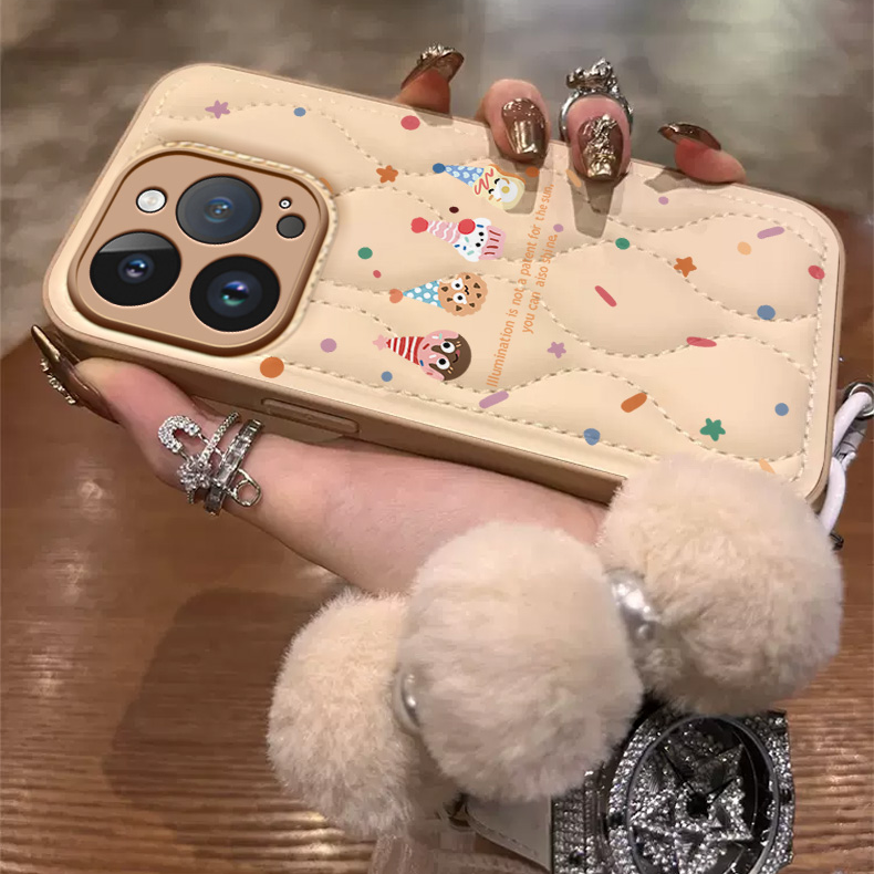 羽绒服曲奇饼干苹果15promax手机壳华为mate60创意vivoX100小米14