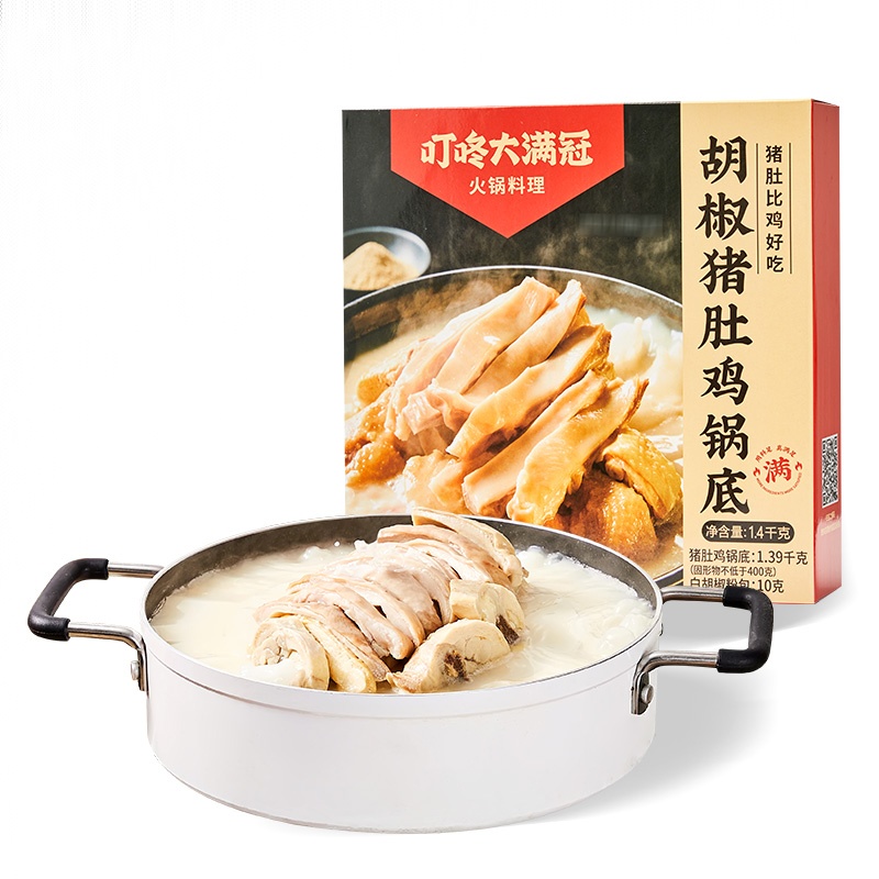 叮咚大满冠胡椒猪肚鸡 1.4kg