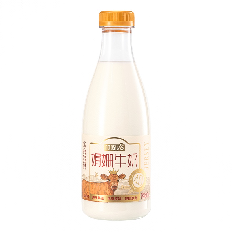 【2件】叮咚V5娟姗4.0牛奶 700mL/瓶*2