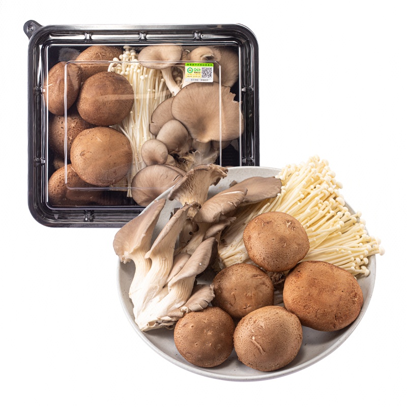 有机菌菇拼盘（白金针菇+香菇+平菇）300g/份