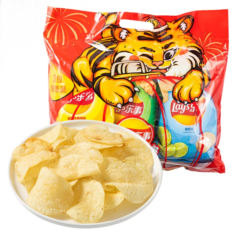 乐事组合大礼包(原味+黄瓜+青柠) 70g*3