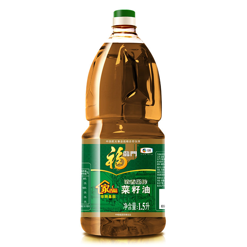 叮咚买菜×福临门家香味浓香压榨菜籽油 1.5L/桶