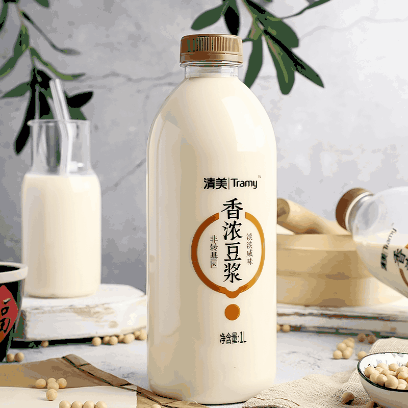 清美香浓豆浆 1L/瓶