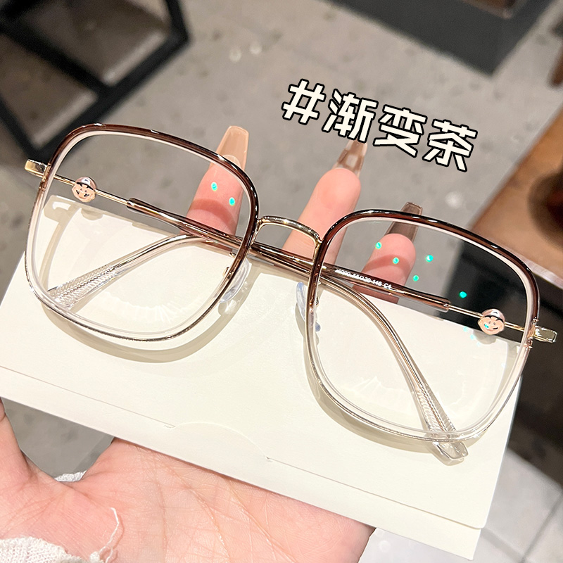 素颜修饰镜框架潮流不撞款防蓝光眼镜大框显瘦近视镜-30200