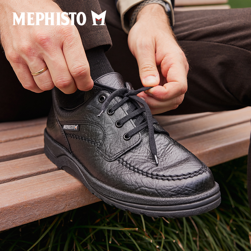 法国马飞仕图进口真皮男士户外休闲皮鞋法国轻奢舒适百搭手工男鞋