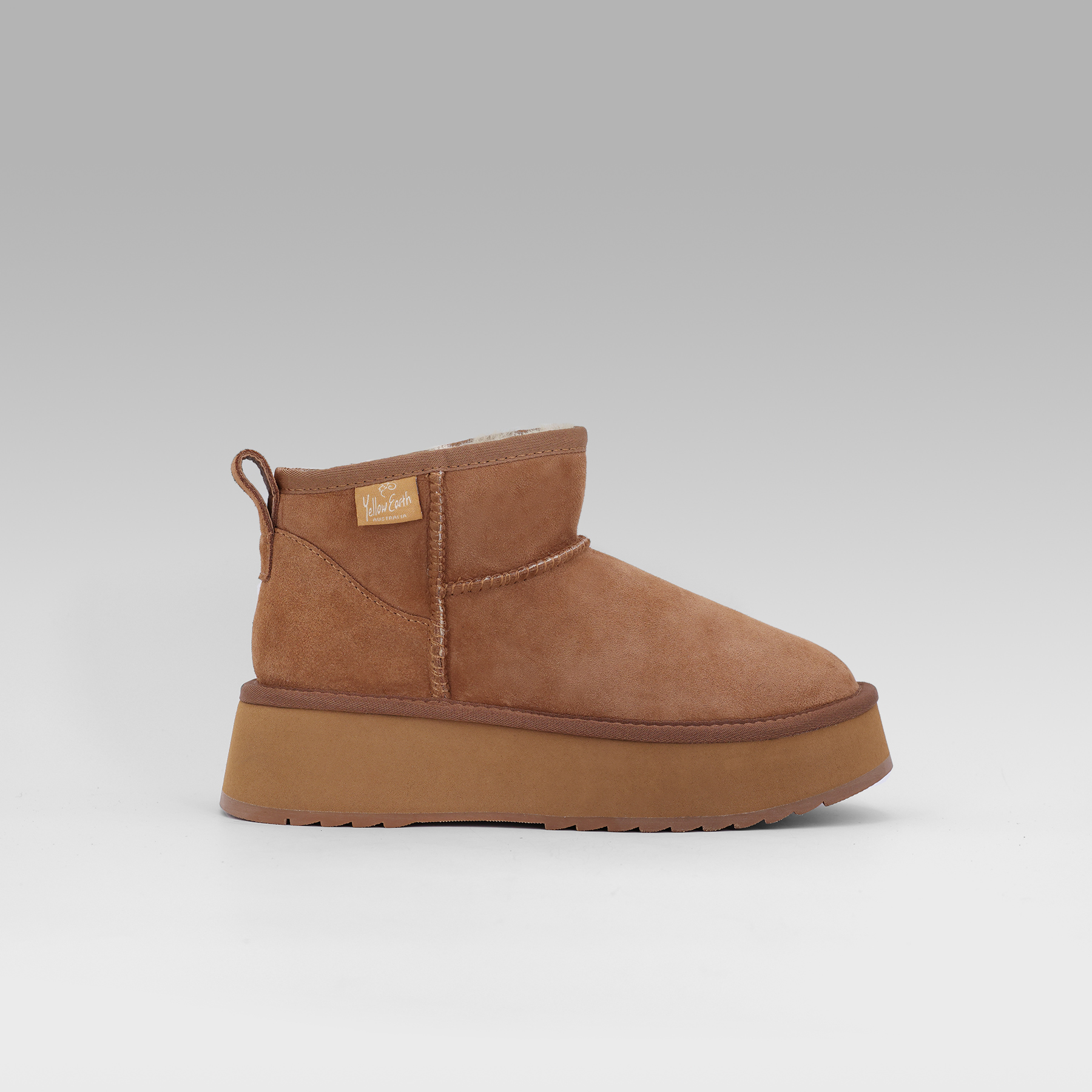 YELLOW EARTH秋冬新女时尚经典保暖艾米松糕底迷你靴雪地靴LS05A