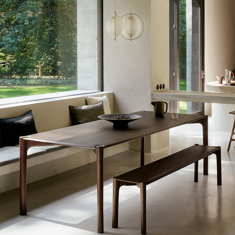 北美黑胡桃木餐桌全实木原木客厅工作台现代简约茶桌