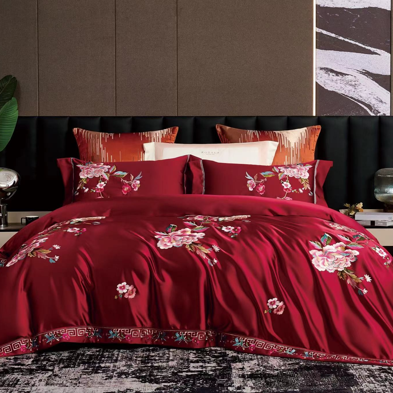 捡漏正品特价-非遗好物苏绣刺绣长绒棉四件套-金玉满堂