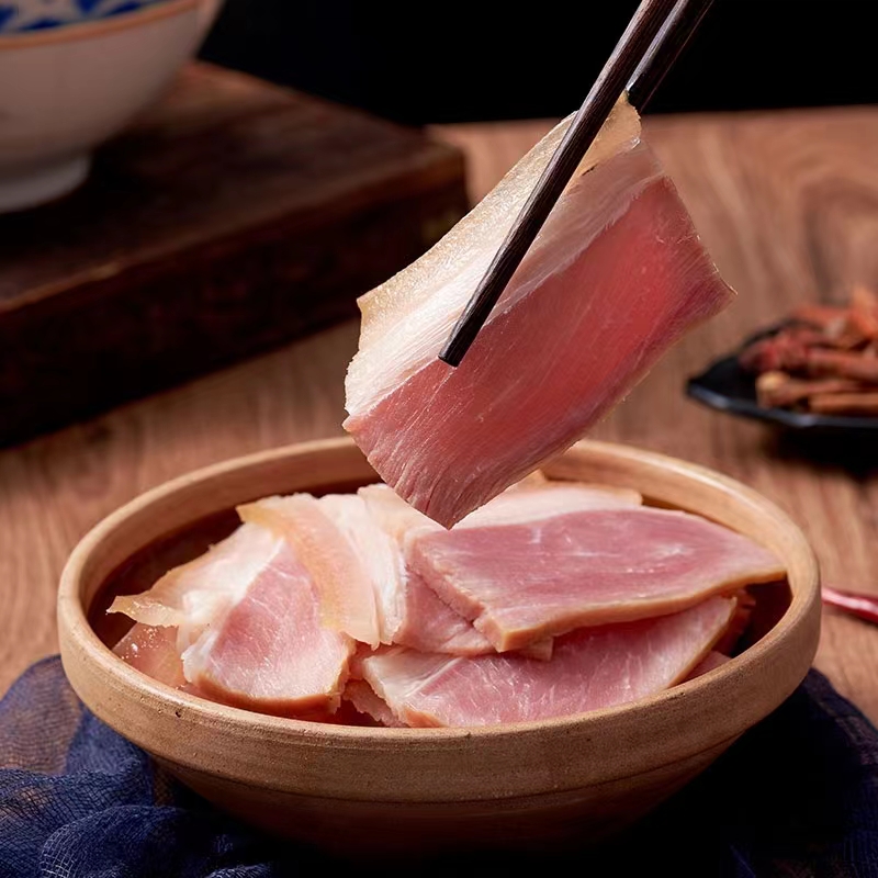 尚香湖北土特产农家自然风干咸肉风干腊肉后腿肉荆门十里铺腊咸肉