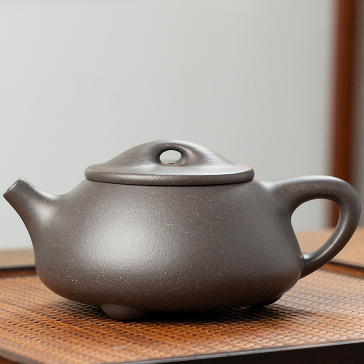 合道紫砂 本山原矿高温紫泥（小鸡眼）[景舟石瓢]约280毫升宜兴茶壶