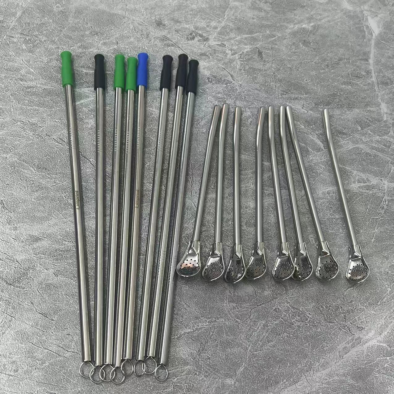 不锈钢吸管套装16件套 野餐餐具 抖爆款高档家用款【汤姆粉丝专属】