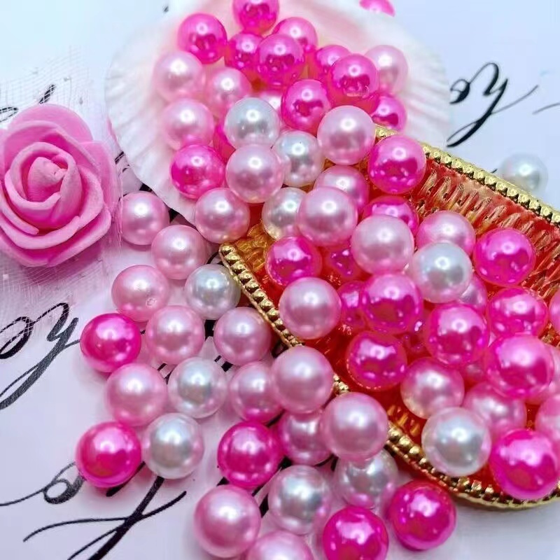 【双十二福利】大分量无孔仿珍珠亮片混色系创意饰品