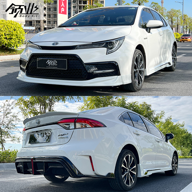 21-24款新雷凌运动版改装大小包围前后唇侧裙下铲尾翼雷凌爆改款