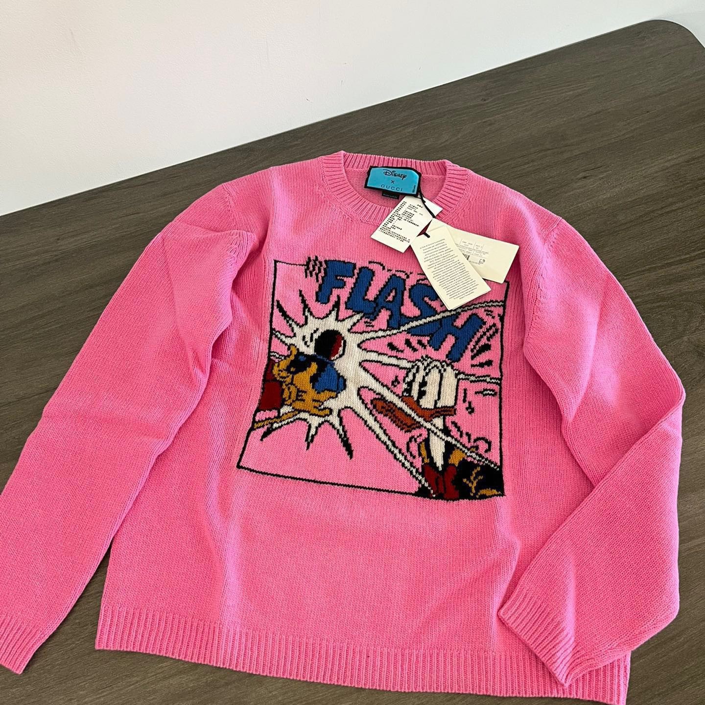 全新未使用 GUCCI/古驰 联名款针织衫时尚毛衣打底羊绒套头长袖