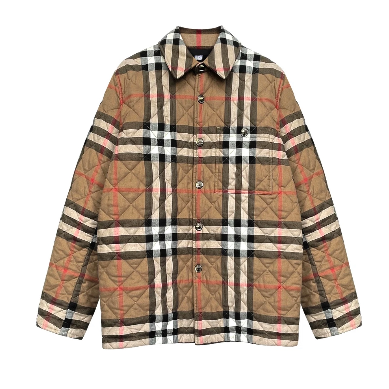 未使用 BURBERRY/博柏利 经典格纹百搭长袖衬衫棉服夹克外套