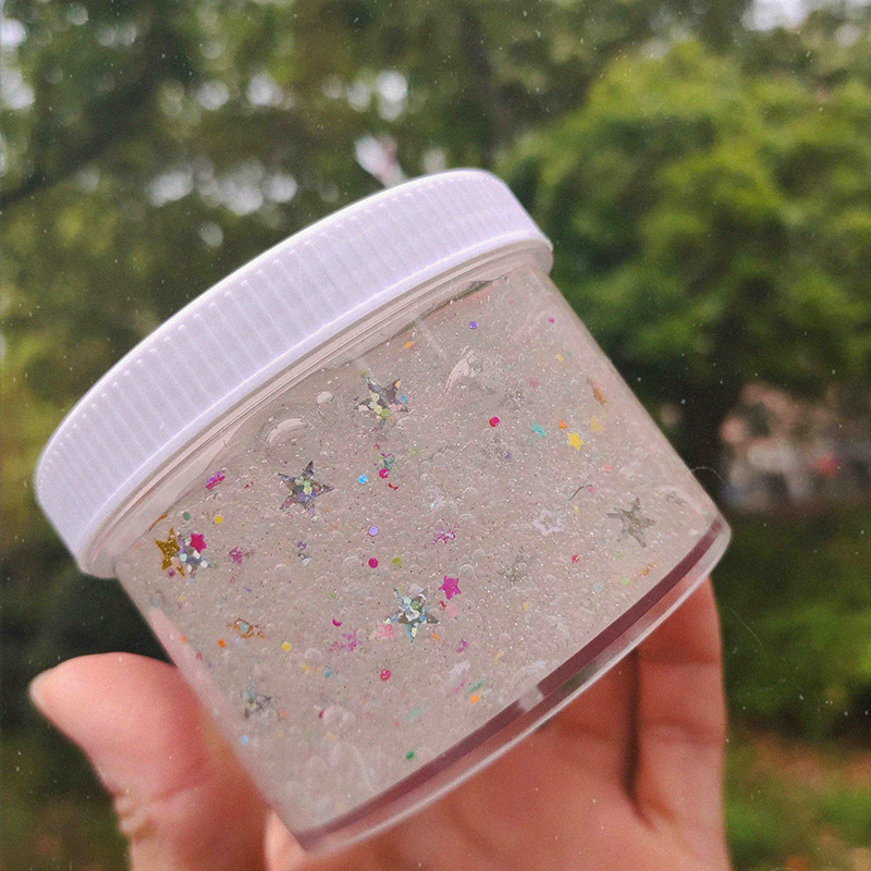 泥巴网红起泡胶史莱姆星空梦幻水晶泥少女心渐变气泡胶仙气解压泥