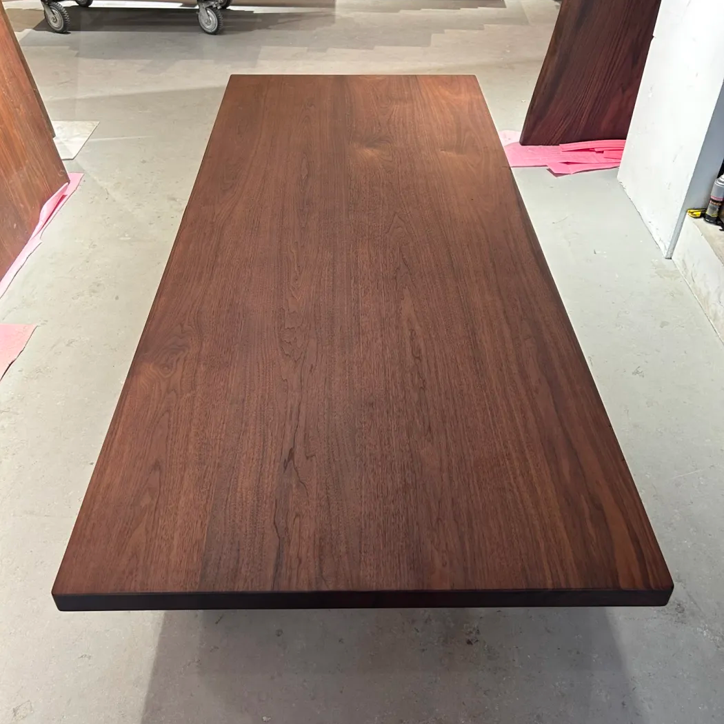 四拼北美黑胡桃木实木大板 岛台餐桌 实木餐桌 200-85-4.3
