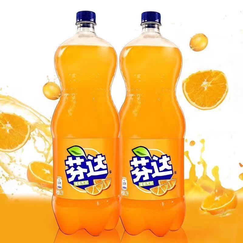 【补贴价】可口可乐芬达888ml*1瓶汽水碳酸饮料橙味大瓶汽水饮品批